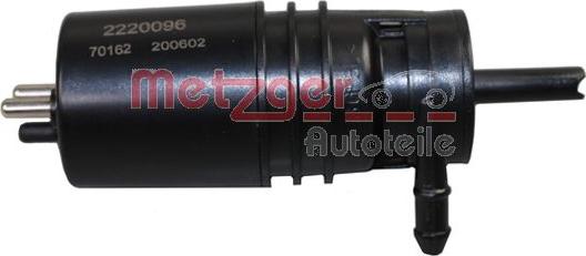 Metzger 2220096 - Водна помпа за миещо устр., почистване на стъклата vvparts.bg