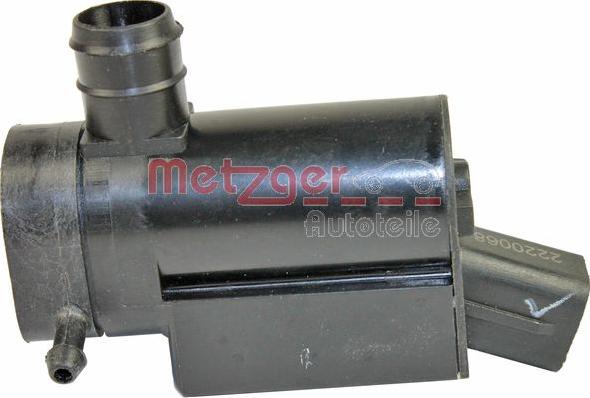 Metzger 2220068 - Водна помпа за миещо устр., почистване на стъклата vvparts.bg