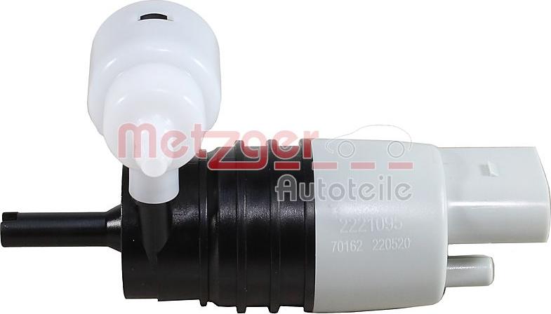 Metzger 2221095 - Водна помпа за миещо устр., почистване на стъклата vvparts.bg