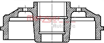 Metzger BT 638 - Спирачен барабан vvparts.bg