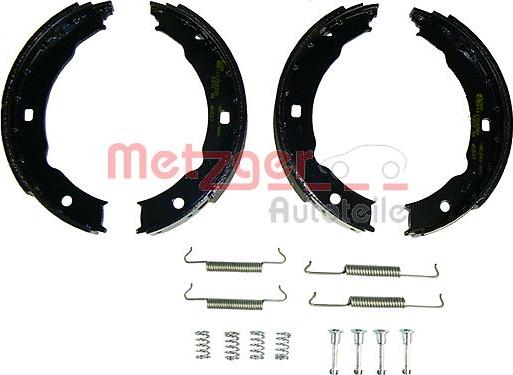 Metzger KR 665 - Комплект спирачна челюст, ръчна спирачка vvparts.bg