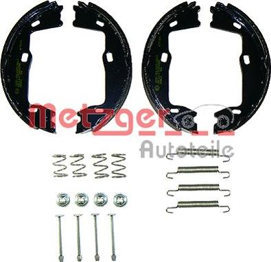 Metzger KR 347X - Комплект спирачна челюст, ръчна спирачка vvparts.bg