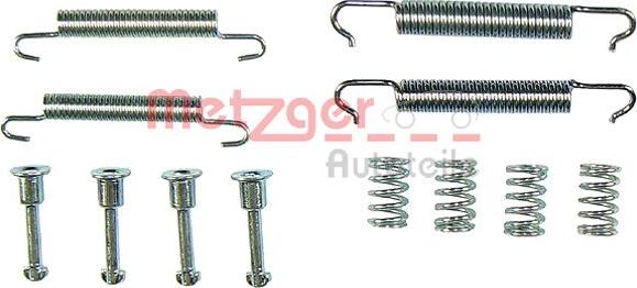 Metzger KR 267 - Комплект спирачна челюст, ръчна спирачка vvparts.bg