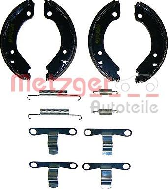 Metzger KR 203 - Комплект спирачна челюст, ръчна спирачка vvparts.bg