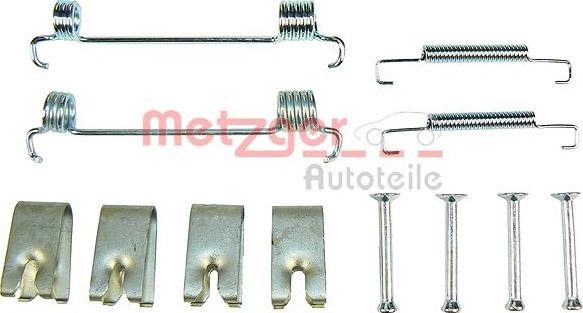 Metzger KR 215 - Комплект спирачна челюст, ръчна спирачка vvparts.bg