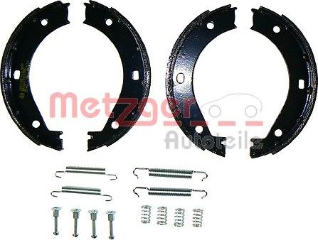 Metzger KR 223 - Комплект спирачна челюст, ръчна спирачка vvparts.bg