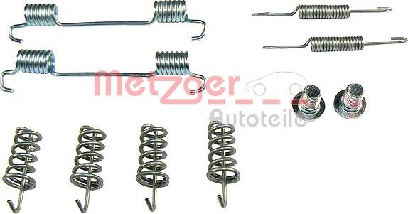 Metzger KR 227 - Комплект спирачна челюст, ръчна спирачка vvparts.bg