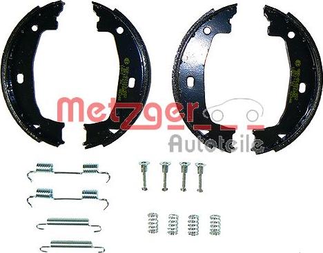 Metzger KR 780 - Комплект спирачна челюст, ръчна спирачка vvparts.bg