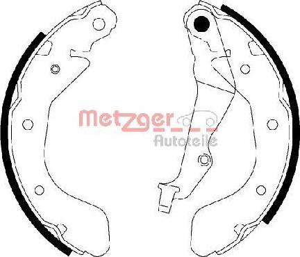 Metzger MG 945 - Комплект спирачна челюст vvparts.bg