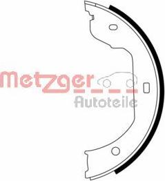 Metzger MG 960 - Комплект спирачна челюст, ръчна спирачка vvparts.bg