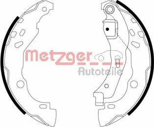 Metzger MG 968 - Комплект спирачна челюст vvparts.bg