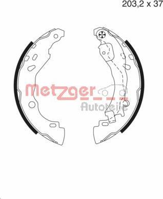 Metzger MG 982 - Комплект спирачна челюст vvparts.bg