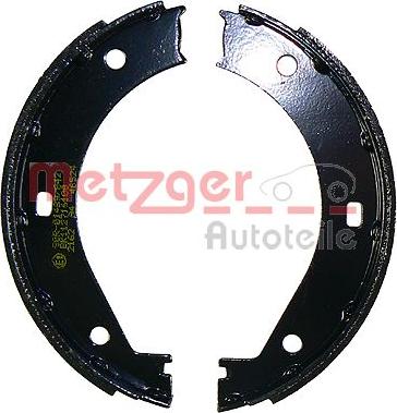 Metzger MG 423 - Комплект спирачна челюст, ръчна спирачка vvparts.bg