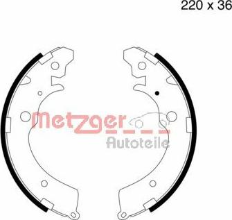 Metzger MG 565 - Комплект спирачна челюст vvparts.bg