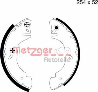 Metzger MG 644 - Комплект спирачна челюст vvparts.bg