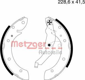 Metzger MG 633 - Комплект спирачна челюст vvparts.bg