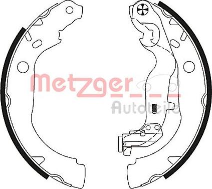 Metzger MG 131 - Комплект спирачна челюст vvparts.bg