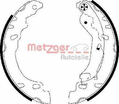 Metzger MG 828 - Комплект спирачна челюст vvparts.bg