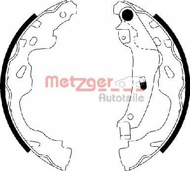 Metzger MG 209 - Комплект спирачна челюст vvparts.bg
