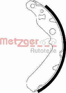Metzger MG 202 - Комплект спирачна челюст vvparts.bg