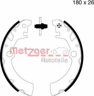 Metzger MG 755 - Комплект спирачна челюст vvparts.bg