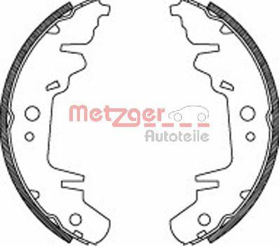 Metzger MG 718 - Комплект спирачна челюст vvparts.bg
