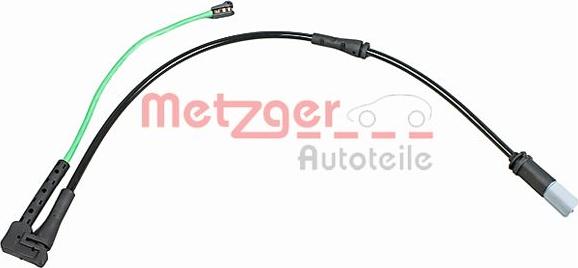 Metzger WK 17-338 - Предупредителен контактен сензор, износване на накладките vvparts.bg