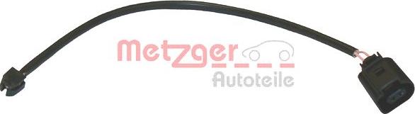 Metzger WK 17-222 - Предупредителен контактен сензор, износване на накладките vvparts.bg