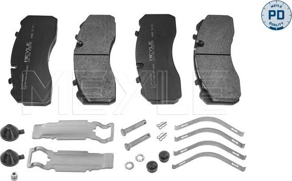 Meyle 025 290 9530/PD - Комплект спирачно феродо, дискови спирачки vvparts.bg