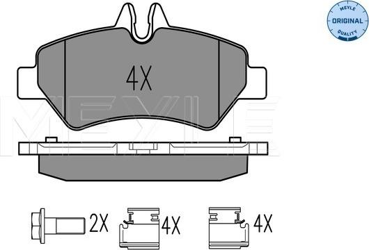 Meyle 025 291 9019 - Комплект спирачно феродо, дискови спирачки vvparts.bg