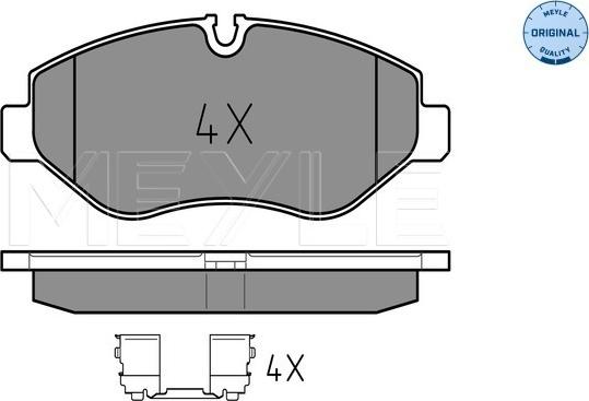 Meyle 025 291 9220 - Комплект спирачно феродо, дискови спирачки vvparts.bg