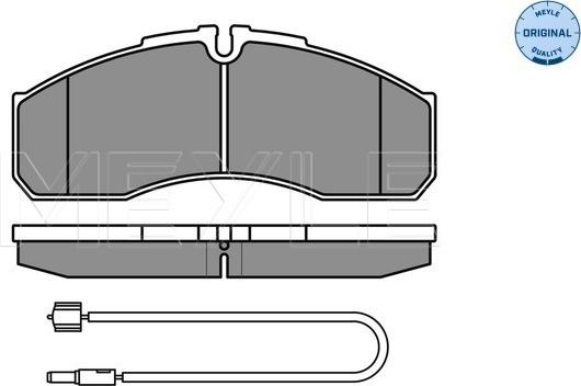 Meyle 025 291 6020/W - Комплект спирачно феродо, дискови спирачки vvparts.bg