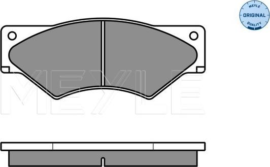 Meyle 025 291 0720/W - Комплект спирачно феродо, дискови спирачки vvparts.bg