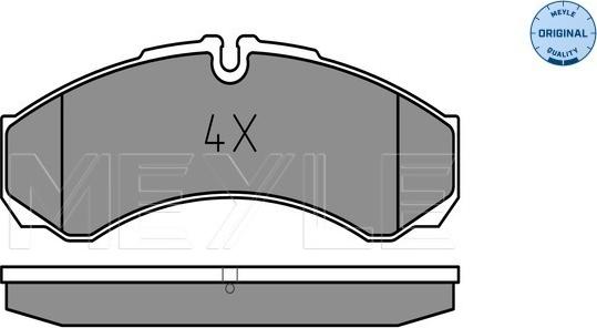 Meyle 025 291 2120 - Комплект спирачно феродо, дискови спирачки vvparts.bg