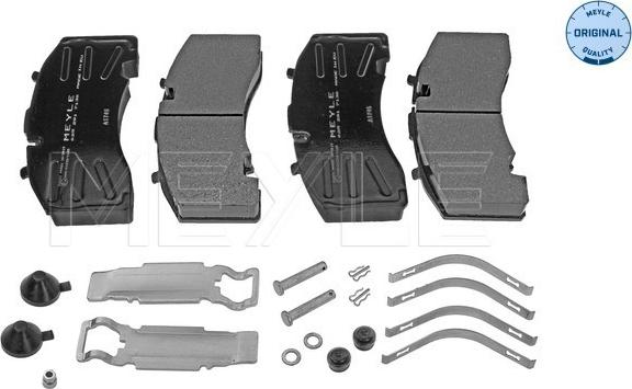 Meyle 025 291 7130 - Комплект спирачно феродо, дискови спирачки vvparts.bg