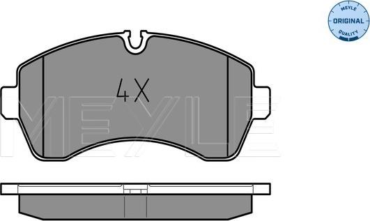 Meyle 025 292 0020 - Комплект спирачно феродо, дискови спирачки vvparts.bg