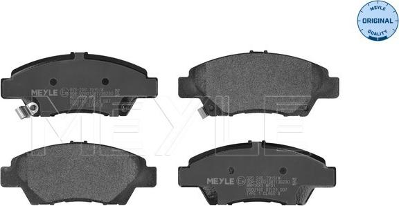 Meyle 025 249 7915/W - Комплект спирачно феродо, дискови спирачки vvparts.bg