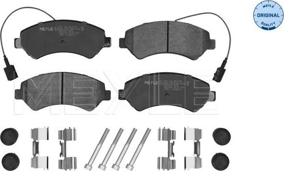 Meyle 025 244 6619/W1 - Комплект спирачно феродо, дискови спирачки vvparts.bg