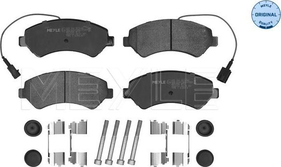 Meyle 025 244 6619/W2 - Комплект спирачно феродо, дискови спирачки vvparts.bg