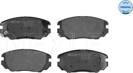 Meyle 025 244 1519/W - Комплект спирачно феродо, дискови спирачки vvparts.bg