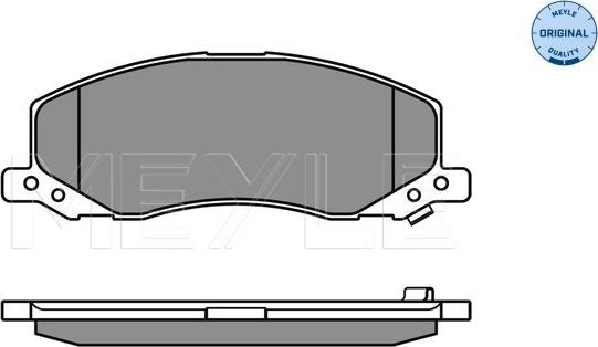 Meyle 025 244 1817/W - Комплект спирачно феродо, дискови спирачки vvparts.bg