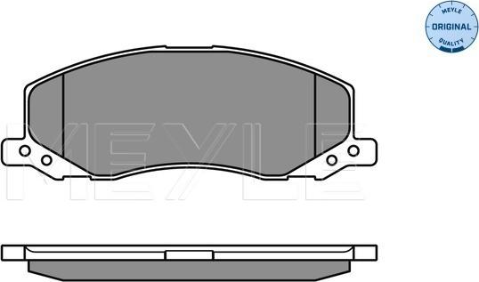 Meyle 025 244 1817/W - Комплект спирачно феродо, дискови спирачки vvparts.bg