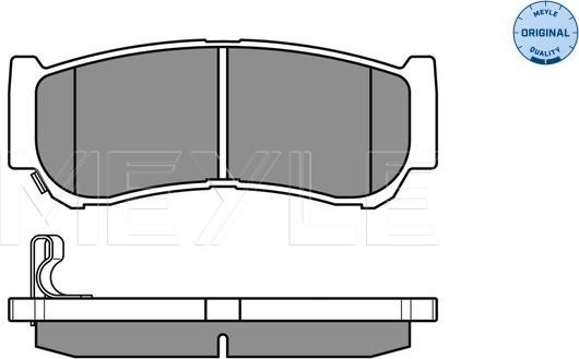 Meyle 025 244 8816/W - Комплект спирачно феродо, дискови спирачки vvparts.bg