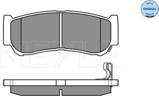 Meyle 025 244 8816/W - Комплект спирачно феродо, дискови спирачки vvparts.bg