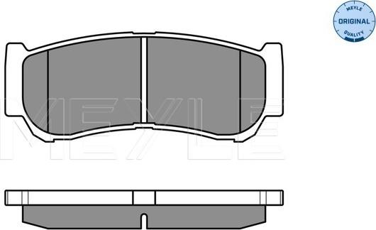 Meyle 025 244 8816/W - Комплект спирачно феродо, дискови спирачки vvparts.bg