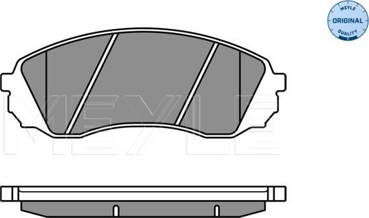 Meyle 025 245 9717/W - Комплект спирачно феродо, дискови спирачки vvparts.bg