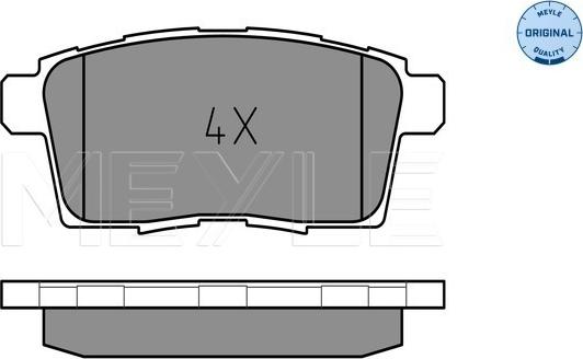 Meyle 025 245 4517 - Комплект спирачно феродо, дискови спирачки vvparts.bg