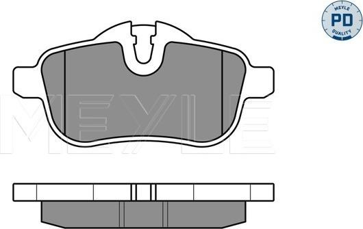 Meyle 025 245 5918/PD - Комплект спирачно феродо, дискови спирачки vvparts.bg