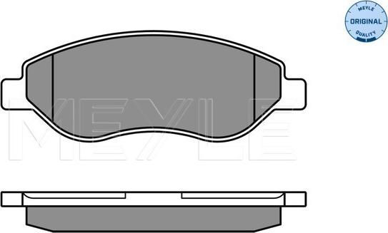 Meyle 025 245 5019/W - Комплект спирачно феродо, дискови спирачки vvparts.bg