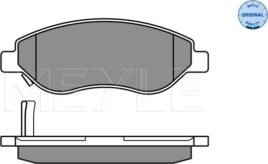 Meyle 025 245 5019/W - Комплект спирачно феродо, дискови спирачки vvparts.bg